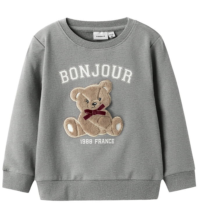 Name It Sweatshirt - NmfRear - Grey Melange