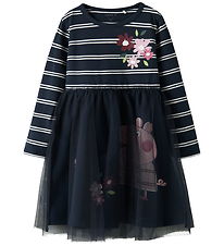 Name It Kjole - NmfOrini Tulle - Navy Blazer