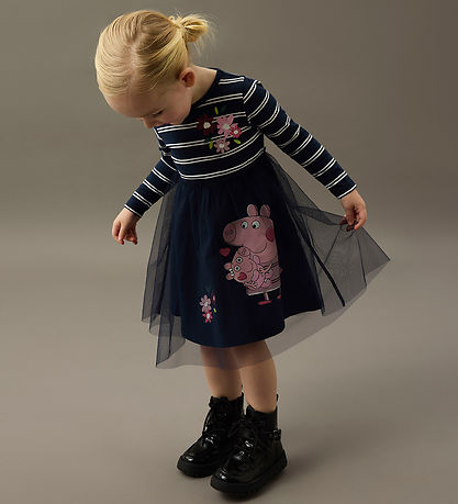 Name It Kjole - NmfOrini Tulle - Navy Blazer