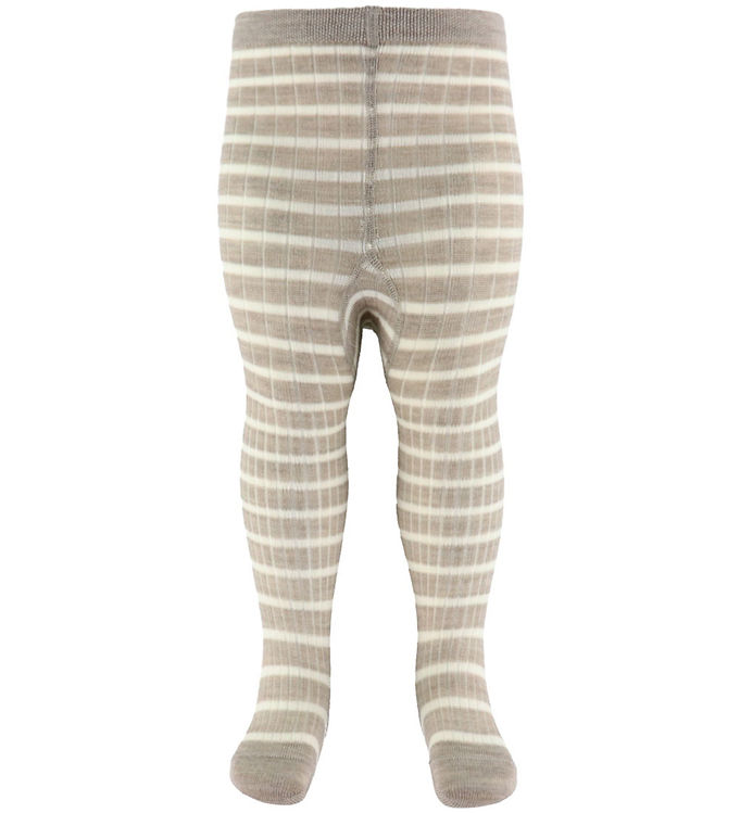 MP Strømpebukser Viggy - Uld - Light Brown Melange