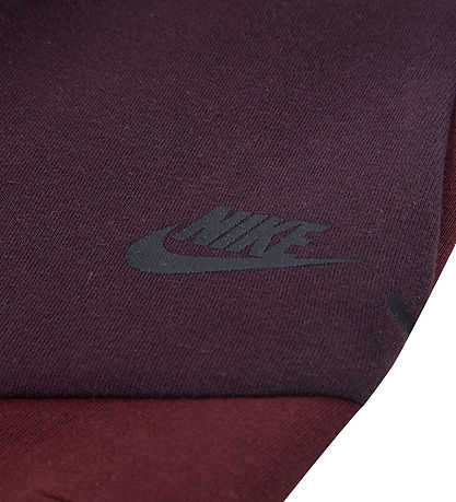 Nike Sweatsæt - Fleece - Team Red/Burgundt Crush