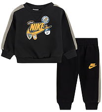 Nike Sweatsæt  - Fleece - Black