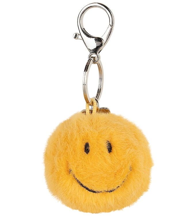 Bon Ton Toys Nøglering - 5,5 cm - Smiley Keychain ECO Fuzzy - Ye