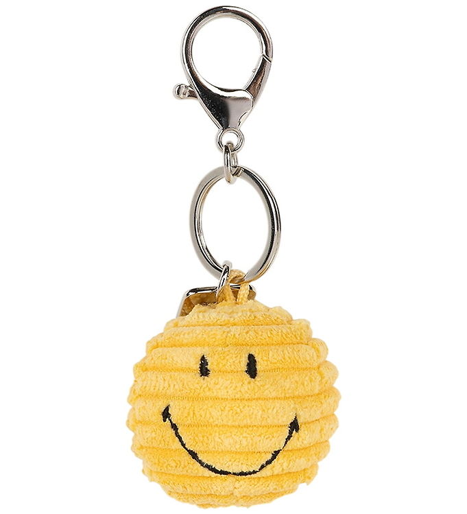 Bon Ton Toys Nøglering - 4,5 cm - Smiley Keychain ECO Corduroy -