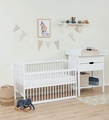 Hoppekids Babyseng - Ida-Marie - 60x120 - Hvid Hoppekids Babyseng - Ida-Marie - 60x120 - Hvid