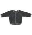 Smallstuff Cardigan m Lynlås - Uld - Grey Melange