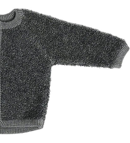 Smallstuff Cardigan m Lynlås - Uld - Grey Melange