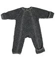 Smallstuff - Pramsuit w. Zipper - Grey Melange