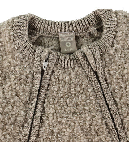 Smallstuff Køredragt m. Lynlås - Uld - Natur Melange