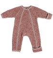 Smallstuff Pramsuit w. Zipper - Wool - Rose