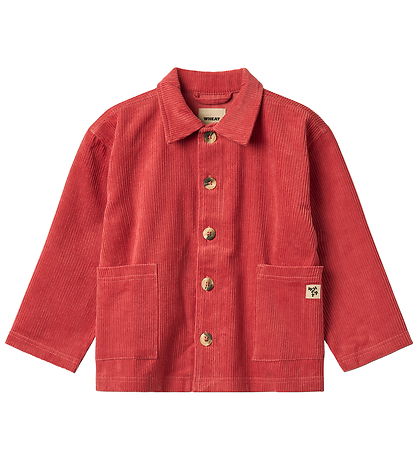 Wheat Skjorte - Fløjl - Sage - Raspberry Wheat Skjorte - Fløjl - Sage - Raspberry