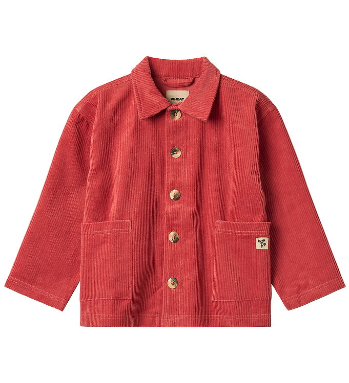 Wheat Skjorte - Fløjl - Sage - Raspberry