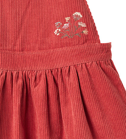 Wheat Kjole - Pinafore Agnes - Raspberry