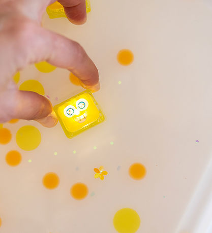 Glo Pals Sansekuber m. Lys - Alex - 4 stk. - Gul