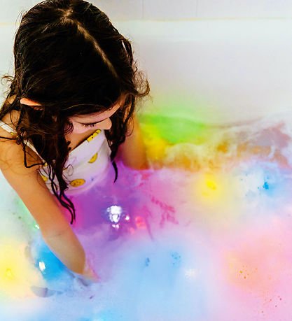 Glo Pals Sansekuber m. Lys - Party Pal - 4 stk. - Hvid