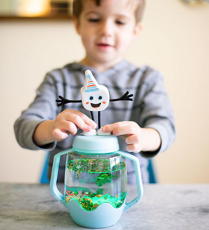 Glo Pals Figur/Sansekuber m. Lys - Party Pal - Hvid