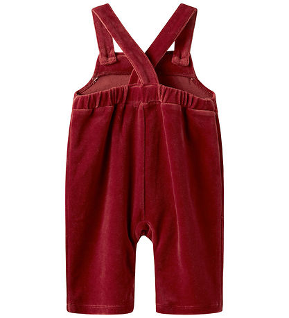 Lil Atelier Smækbukser - Velour - NbfSaga - Loose - Red Dahlia