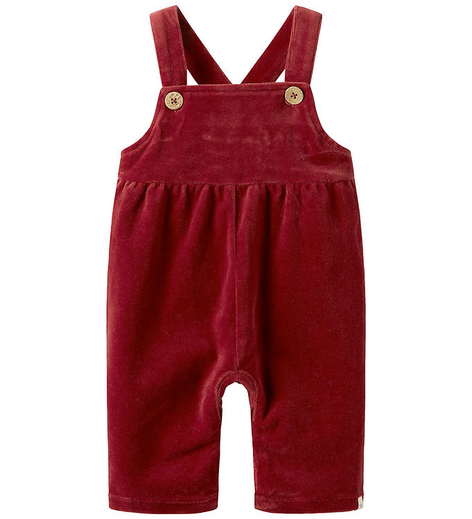 Lil' Atelier Smækbukser - Velour - NbfSaga - Red Dahlia