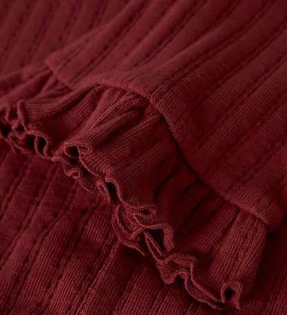 Lil Atelier Leggings - Slim Rib - NbfFrita - Red Dahlia