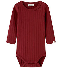 Lil Atelier Body l/æ - Slim Rib - NbfRita - Red Dahlia