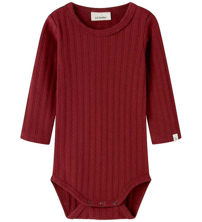 Lil' Atelier Body l/æ - Rib - NbfRita - Red Dahlia