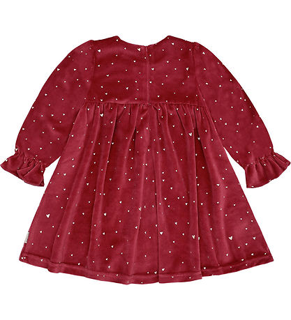 Hust and Claire Kjole - Velour - HCDonna - Teaberry m. Guld