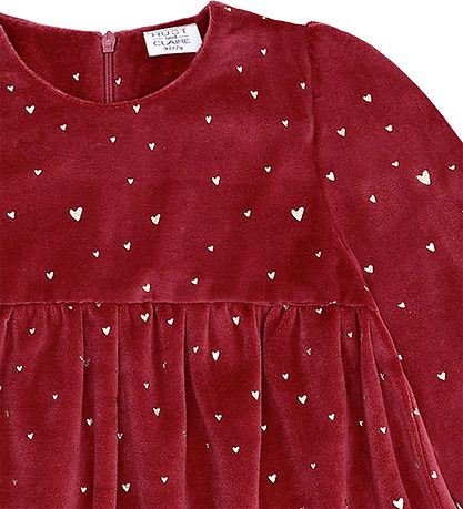 Hust and Claire Kjole - Velour - HCDonna - Teaberry m. Guld Hust and Claire Kjole - Velour - HCDonna - Teaberry m. Guld