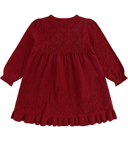 Hust and Claire Kjole - Strik - HCKarina - Teaberry m. Hulmønste Hust and Claire Kjole - Strik - HCKarina - Teaberry m. Hulmønste