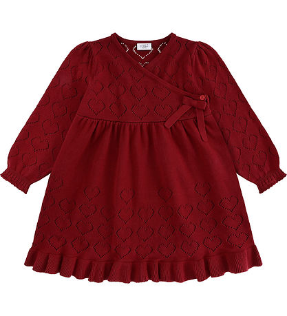 Hust and Claire Kjole - Strik - HCKarina - Teaberry m. Hulmønste Hust and Claire Kjole - Strik - HCKarina - Teaberry m. Hulmønste