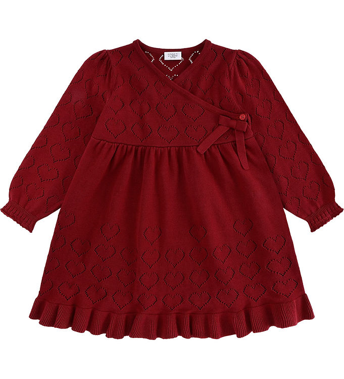 Hust and Claire Kjole - Strik - HCKarina - Teaberry m. Hulmønste