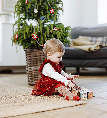 Hust and Claire Strømpebukser - HCFrankie - Biscuit m. Hjerter