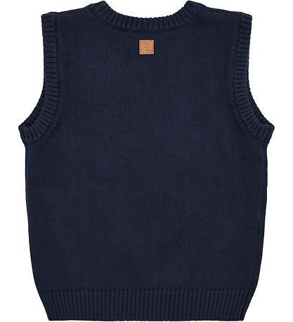 Hust and Claire Vest - Strik - HCPrinco Reindeer - More Navy