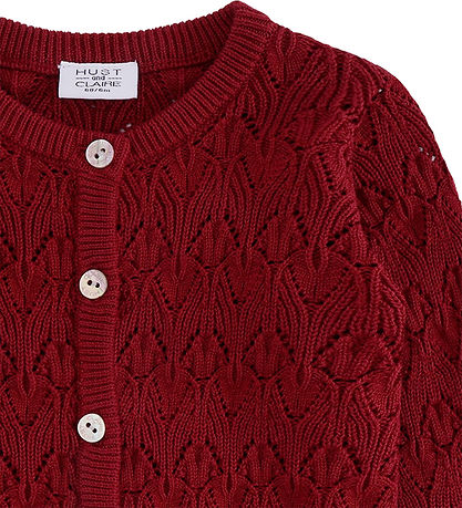 Hust and Claire Cardigan - Strik - HCCilja - Teaberry m. Hulmøns