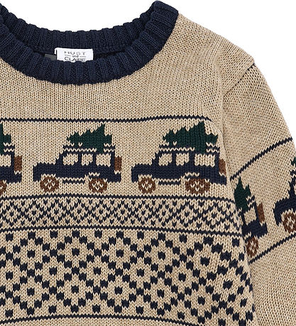 Hust and Claire Bluse - Strik - HCPelle - Jeep - Biscuit m. Jeep Hust and Claire Bluse - Strik - HCPelle - Jeep - Biscuit m. Jeep