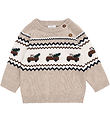 Hust and Claire Bluse - Strik - HCPerry - Truck - Beige Melange