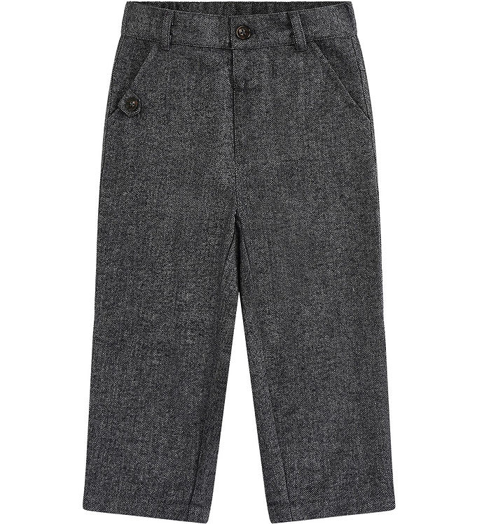 Hust and Claire HCTage Herringbone Bukser - Grey Blend