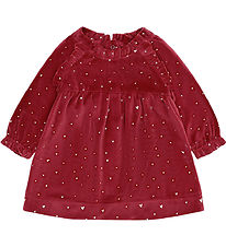 Hust and Claire Kjole - Velour - HCKis - Teaberry m. Guld Hjerte
