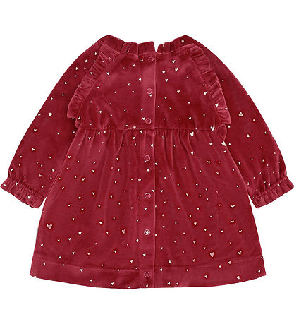 Hust and Claire Kjole - Velour - HCKis - Teaberry m. Guld Hust and Claire Kjole - Velour - HCKis - Teaberry m. Guld