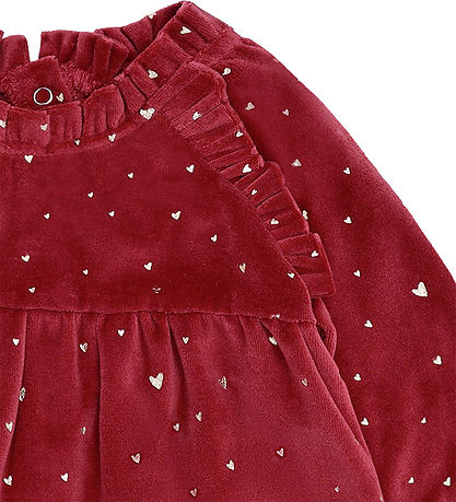 Hust and Claire Kjole - Velour - HCKis - Teaberry m. Guld Hust and Claire Kjole - Velour - HCKis - Teaberry m. Guld