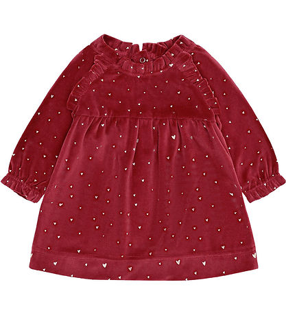 Hust and Claire Kjole - Velour - HCKis - Teaberry m. Guld Hust and Claire Kjole - Velour - HCKis - Teaberry m. Guld