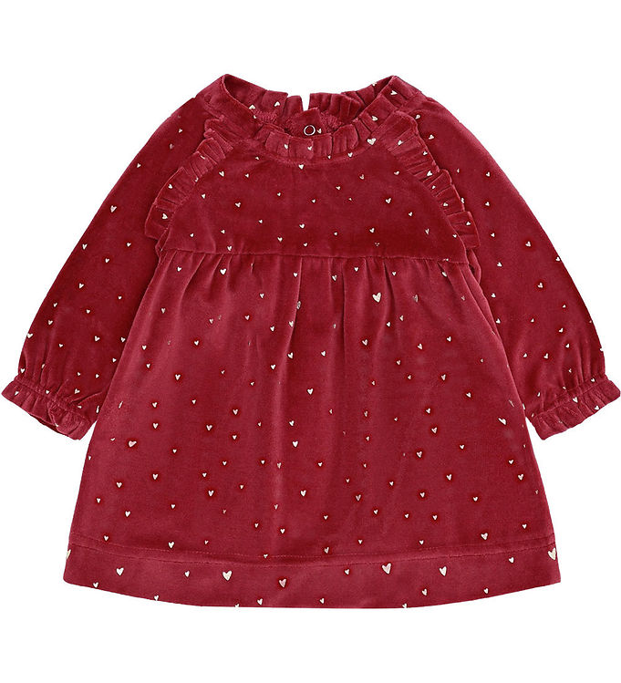 Hust and Claire Kjole - Velour - HCKis - Teaberry m. Guld