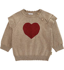 Hust and Claire Bluse - Strik - HCPusle - Heart - Biscuit