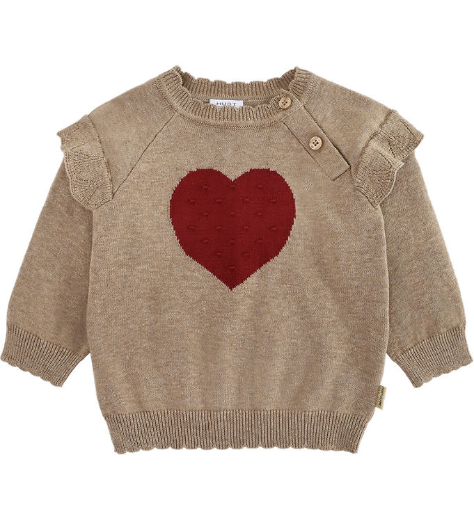 Hust and Claire Bluse - Strik - HCPusle - Heart - Biscuit
