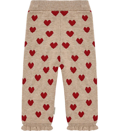 Hust and Claire Bukser - Strik - HCLisa - Biscuit m. Hjerter Hust and Claire Bukser - Strik - HCLisa - Biscuit m. Hjerter