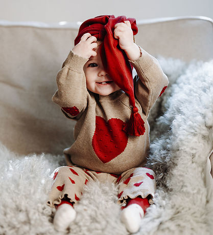 Hust and Claire Bukser - Strik - HCLisa - Biscuit m. Hjerter