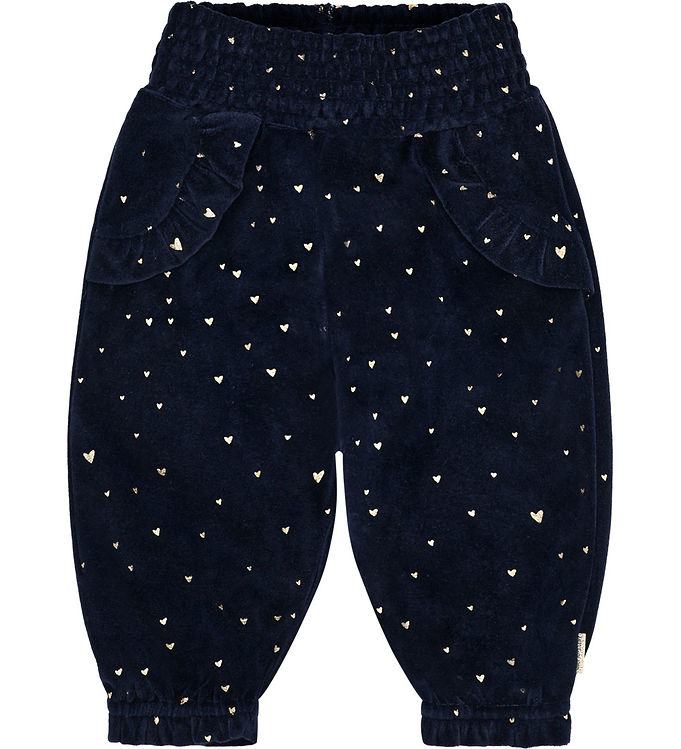 Hust and Claire Velourbukser - HCTrine - More Navy m. Guld