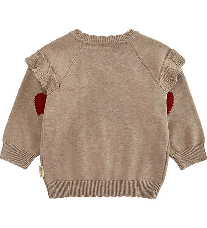 Hust and Claire Bluse - Strik - HCPippa - Biscuit m. Hjerte Hust and Claire Bluse - Strik - HCPippa - Biscuit m. Hjerte