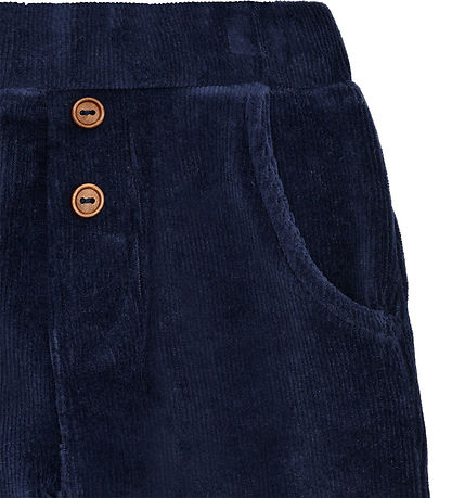 Hust and Claire Fløjlsbukser - HCGordon Ottoman - More Navy