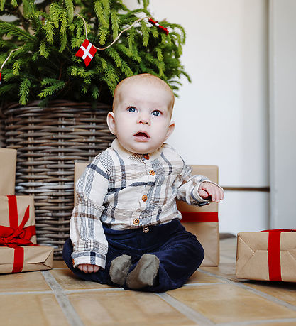 Hust and Claire Fløjlsbukser - HCGordon Ottoman - More Navy