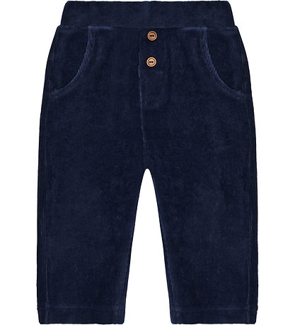 Hust and Claire Fløjlsbukser - HCGordon Ottoman - More Navy